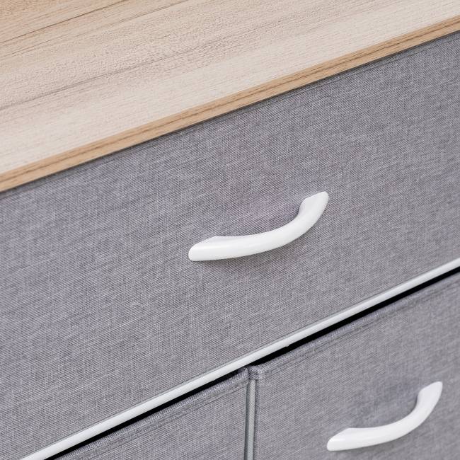 Комод Leset Ноа 7 ящ., Каркас Белый, Светло-серый Белый Светло-серый Комод Leset Ноа 7 ящ., Каркас Белый, Светло-серый Белый Светло-серый