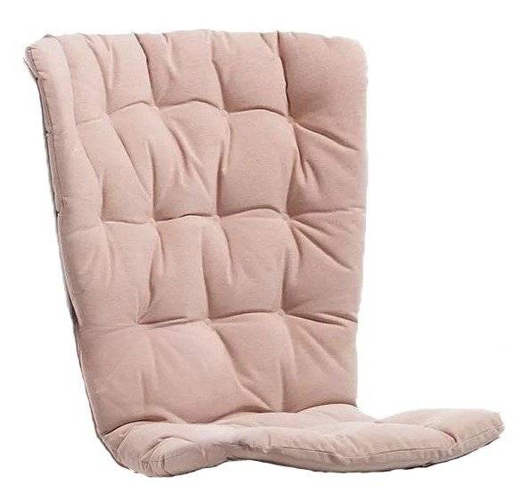 Кресло-качалка пластиковое с подушкой Folio табак, розовый 720х810-925х1190-1125 мм