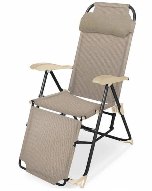 Кресло -шезлонг Ника К3, коричневое