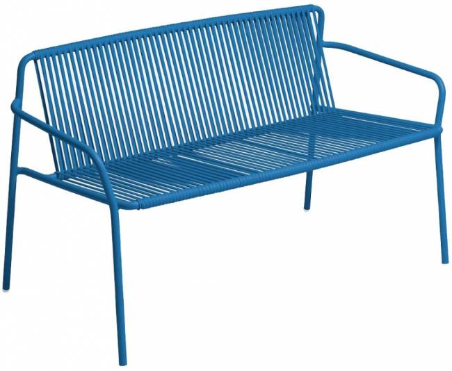 Диван металлический Tribeca синий 1200х655х700 мм Диван металлический Tribeca синий 1200х655х700 мм