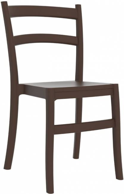Стул пластиковый Tiffany коричневый 450х510х850 мм