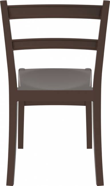 Стул пластиковый Tiffany коричневый 450х510х850 мм