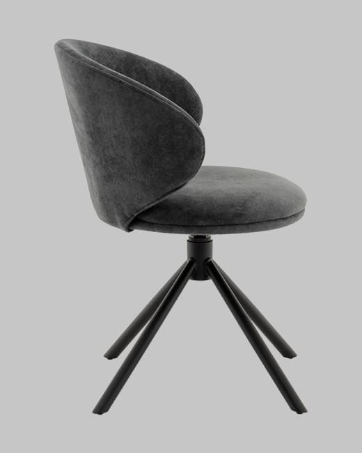 Стул Труфальд велюр темно-серый
