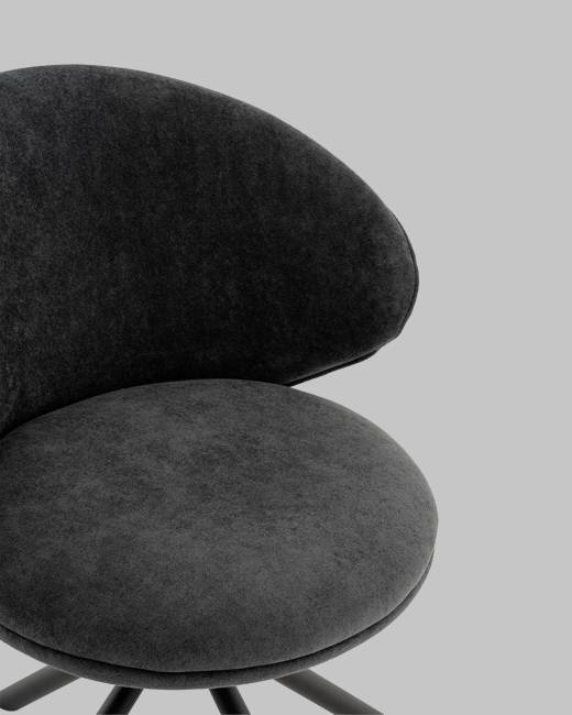 Стул Труфальд велюр темно-серый