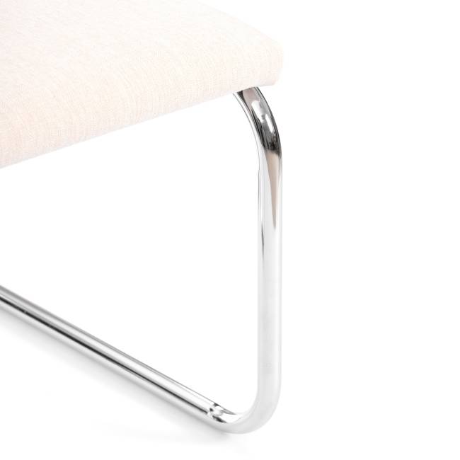 Стул MANI дерево вяз, ротанг/ткань лен, металлический каркас, Груша (№3), 46х46х78 см (Комплект из 4 шт.) натуральный дерево вяз, ротанг/ткань лен, металлический каркас