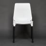 Стул GENIUS (mod 75) / 1 шт. в упаковке металл/пластик, 46x56x84cм, белый/черные ножки белый металл/пластик Стул GENIUS (mod 75) / 1 шт. в упаковке металл/пластик, 46x56x84cм, белый/черные ножки белый металл/пластик