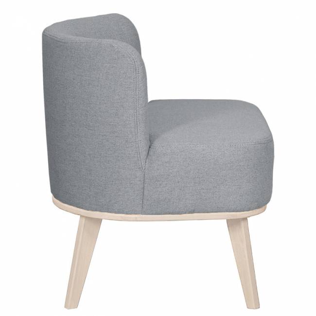 Кресло Жирон ткань серый, каркас лак Кресло Жирон ткань серый, каркас лак