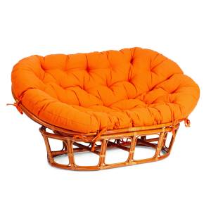 Диван MAMASAN/МАМАСАН 23/02 W /с подушкой/ подушка 182х119 см, 169х102х80 см, Honey (мед), ткань, оранжевый, С 23 Honey (мед)