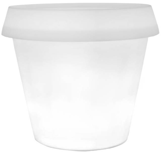 Кашпо пластиковое светящееся Big Gio Lighting белый Ø1450х1430 мм