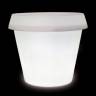 Кашпо пластиковое светящееся Big Gio Lighting белый Ø1450х1430 мм