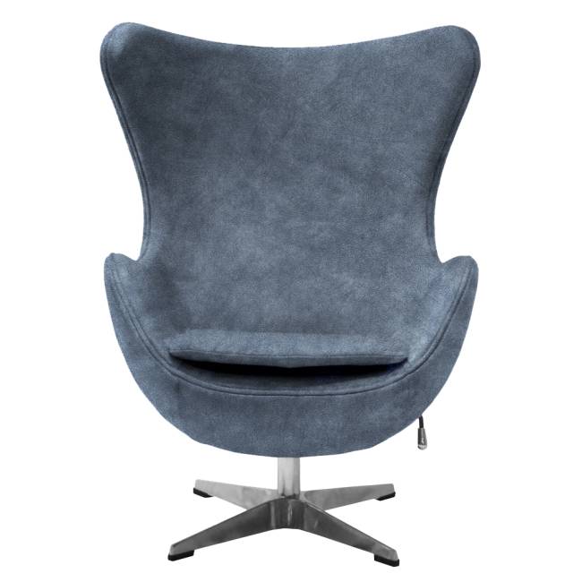 Кресло EGG STYLE CHAIR тёмно-серый, искусственная замша