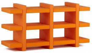 Стеллаж книжный пластиковый Booky 3 Standard 1380х400х700 мм