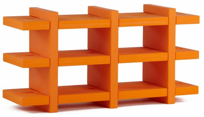 Стеллаж книжный пластиковый Booky 3 Standard 1380х400х700 мм