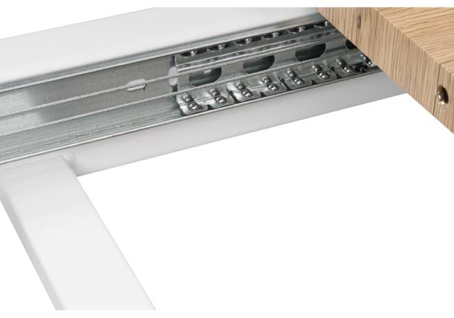 Санса 120 дуб монтана / белая шагрень