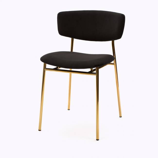 Стул дизайнерский Marko графит, основание золото Стул дизайнерский Marko графит, основание золото