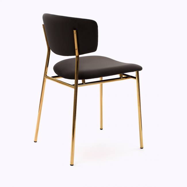 Стул дизайнерский Marko графит, основание золото Стул дизайнерский Marko графит, основание золото