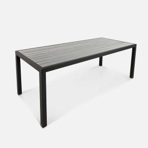 Стол Quadro 2300х990 wood (с упаковкой) RAL 9005, Термоясень.Бесцветное