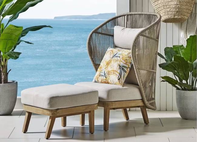 Пуф с подушкой Mali натуральный 600х565х430 мм Пуф с подушкой Mali натуральный 600х565х430 мм