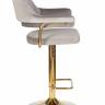 Стул барный DOBRIN CHARLY GOLD, серый велюр (MJ9-75)