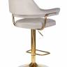 Стул барный DOBRIN CHARLY GOLD, серый велюр (MJ9-75)
