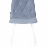 Стул обеденный DOBRIN CHILLY ROMBO, Серо-голубой Simple 26, основание белый