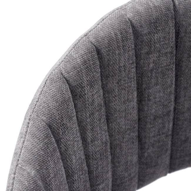 Комплект из 2-х стульев Turin серый вельвет с чёрными ножками