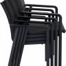 Кресло пластиковое Pacific черный 570х620х900 мм