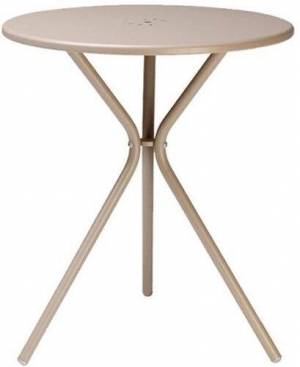 Стол металлический обеденный Leo тортора Ø600х720 мм