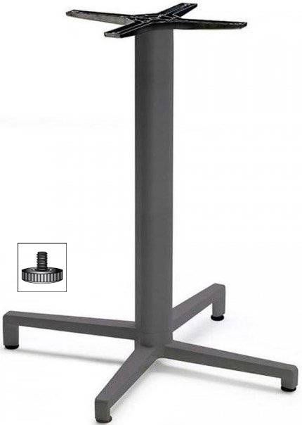 Подстолье металлическое Domino антрацит 490х540х730 мм