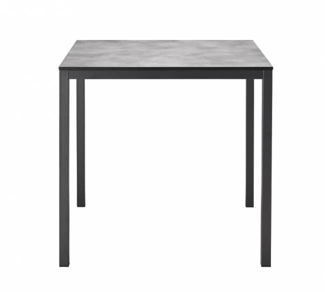 Стол ламинированный обеденный Mirto антрацит, цементный 790х790х750 мм