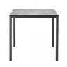 Стол ламинированный обеденный Mirto антрацит, цементный 790х790х750 мм