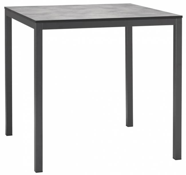 Стол ламинированный обеденный Mirto антрацит, цементный 790х790х750 мм