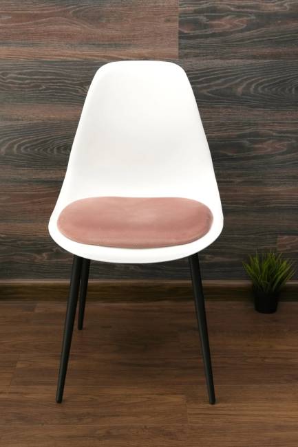 Стул Туссе чёрный /белый, розовый