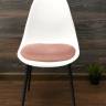 Стул Туссе чёрный /белый, розовый