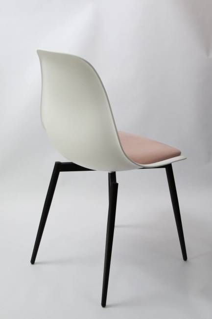 Стул Туссе чёрный /белый, розовый