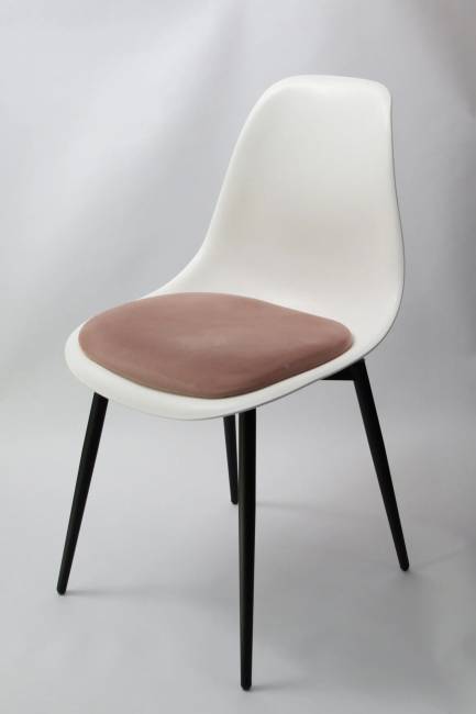 Стул Туссе чёрный /белый, розовый