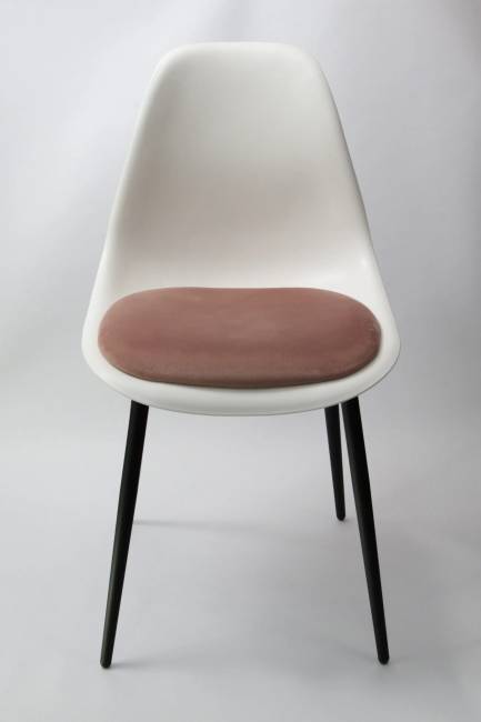 Стул Туссе чёрный /белый, розовый