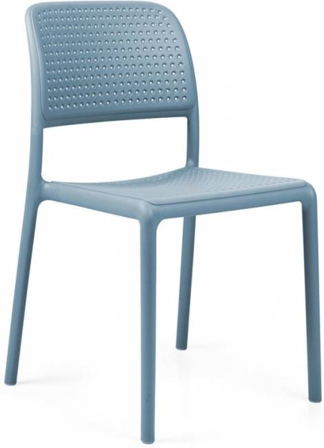 Стул пластиковый Bora Bistrot голубой 490х540х830 мм