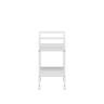 Стеллаж Leset Стилвуд 12 узкий, 2 полки Белый