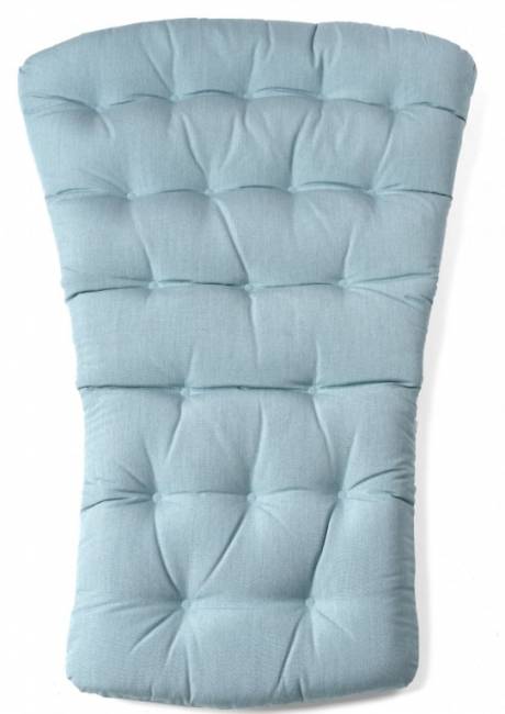 Кресло-качалка пластиковое с подушкой Folio белый, голубой 720х810-925х1190-1125 мм