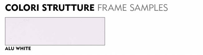 Столик металлический кофейный Bahamas белый Ø900х350 мм