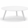 Столик металлический кофейный Bahamas белый Ø900х350 мм