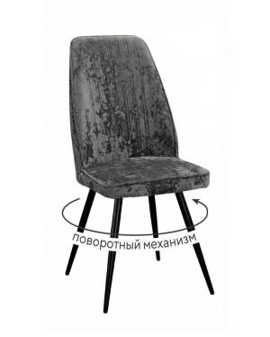 Стул DikLine 327 поворотный M14 серый, ножки черные