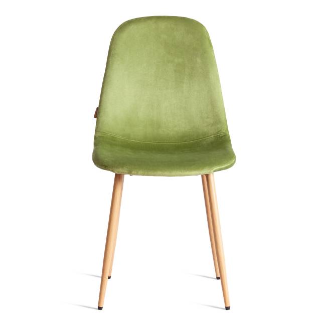 Стул BREEZE (mod. JSC-58) Велюр/металл , 44 х 53 х 86 см, Green (зеленый) HLR54 / натуральный (Комплект из 4 шт.) зеленый Велюр/металл