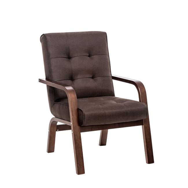 Кресло Leset Модена Орех текстура Malmo 28 (коричневый)