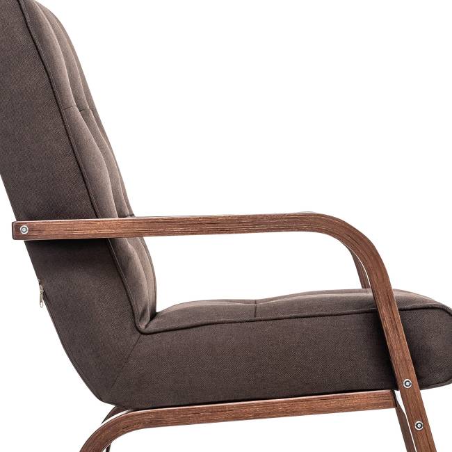 Кресло Leset Модена Орех текстура Malmo 28 (коричневый)