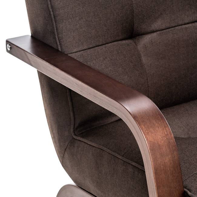Кресло Leset Модена Орех текстура Malmo 28 (коричневый)