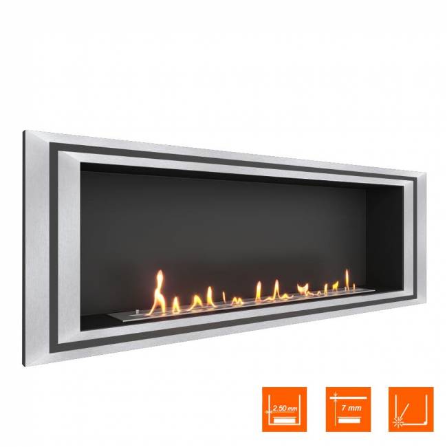 Биокамин встраиваемый SteelHeat LONG-D 1500 (Стандарт)