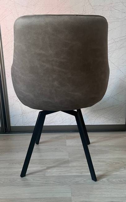 Стул Boston коричневая искусственная замша, с поворотным механизмом