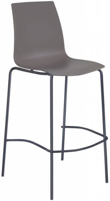 Стул пластиковый барный X-Treme BSL Pro антрацит, тортора 520х520х1100 мм
